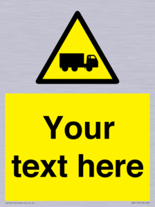 Custom Lorry Hazard Sign